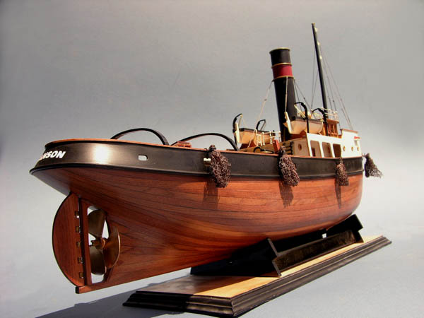 designed and built in 1915 for ocean travel the sanson wooden tugboat 