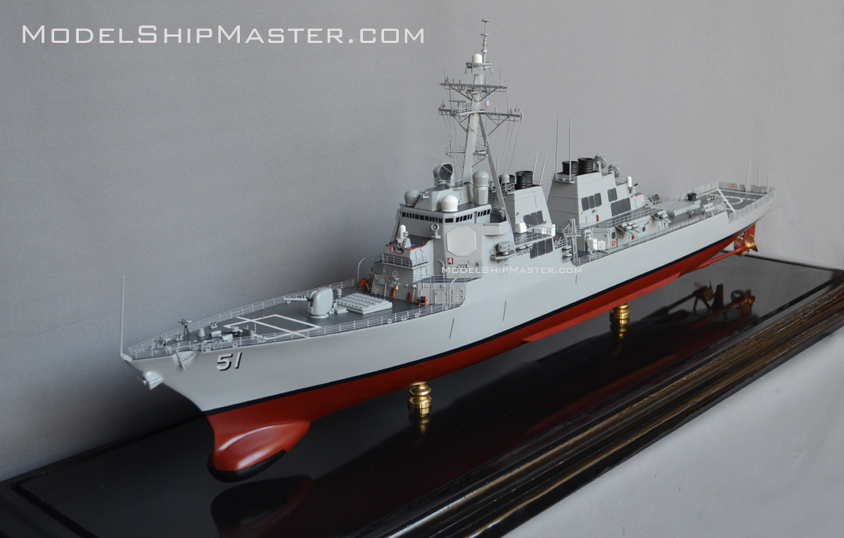 Authentic Model Of The Uss Arleigh Burke Destroyer Ddg 51