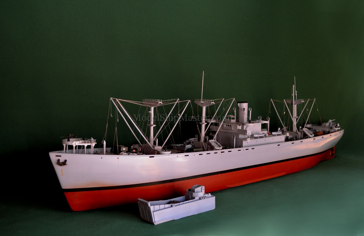 Liberty Ship Model of the only US merchant vessel that sank a German ...